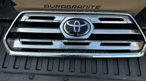 Toyota Tacoma 16-19 Silver Inner Front Grille With Toyota Crown