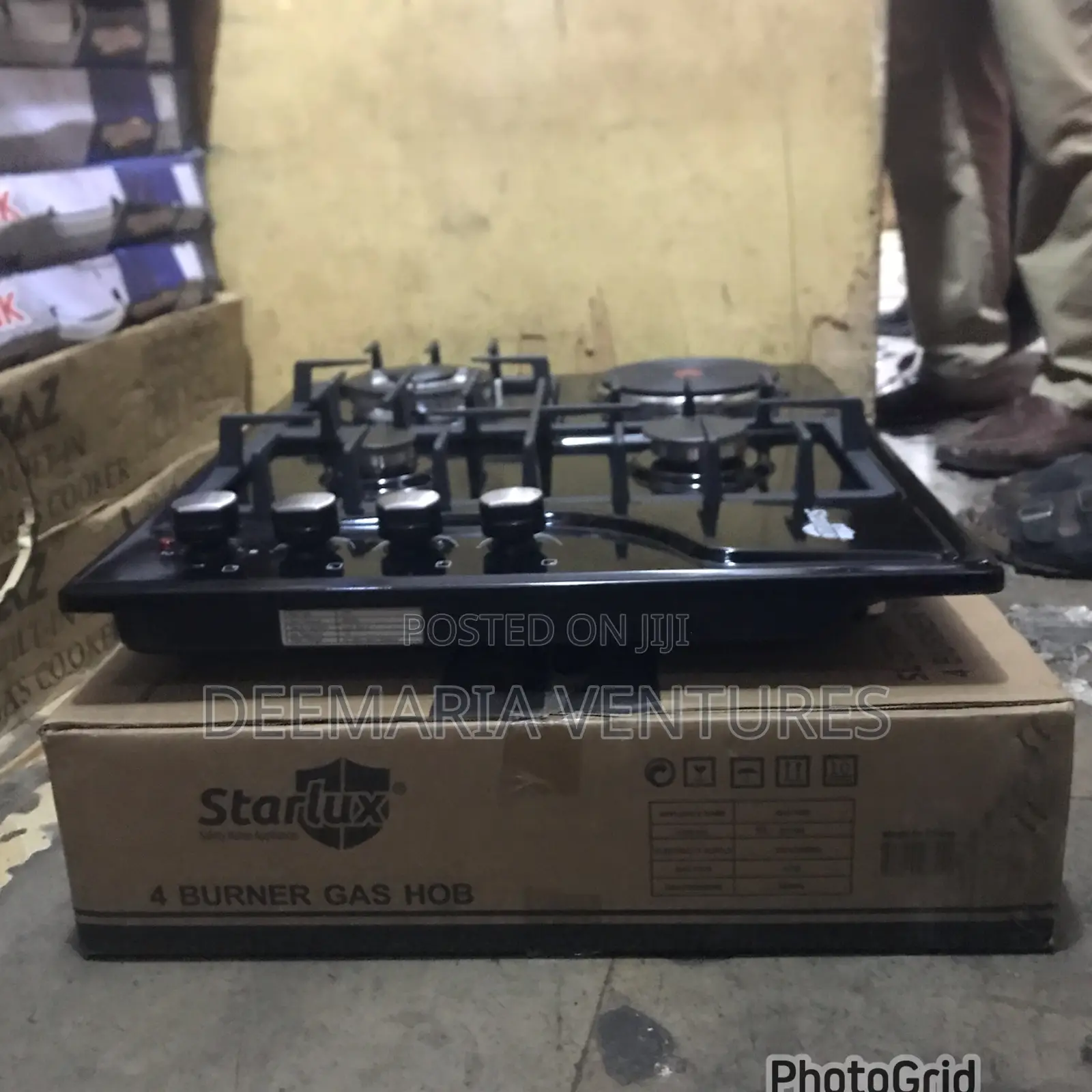Starlux Built in 3 Burner and 1 Hotplate Electrical Ignition Gas Hob