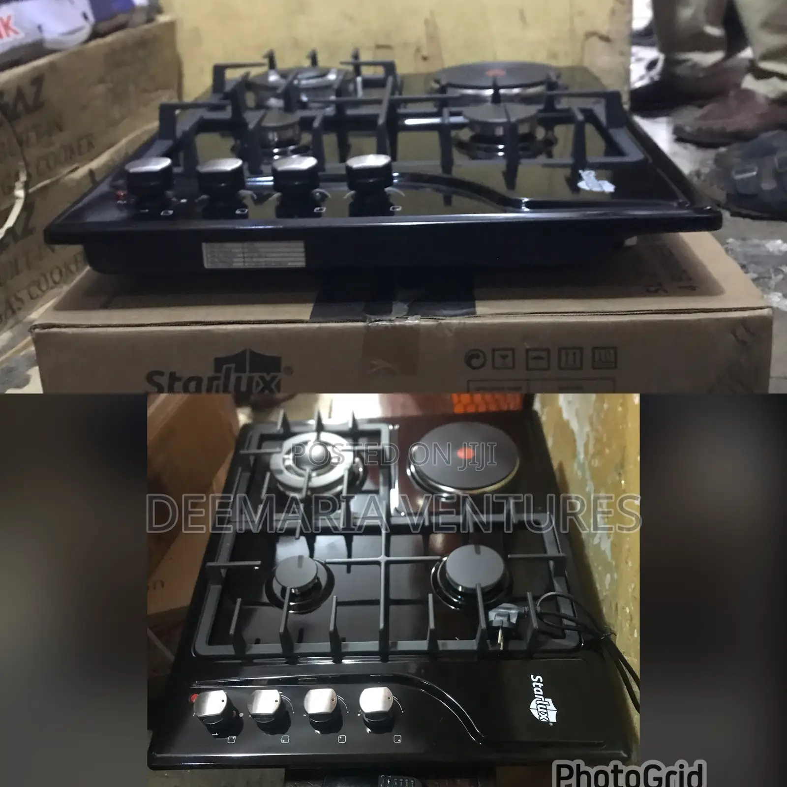 Starlux Built in 3 Burner and 1 Hotplate Electrical Ignition Gas Hob