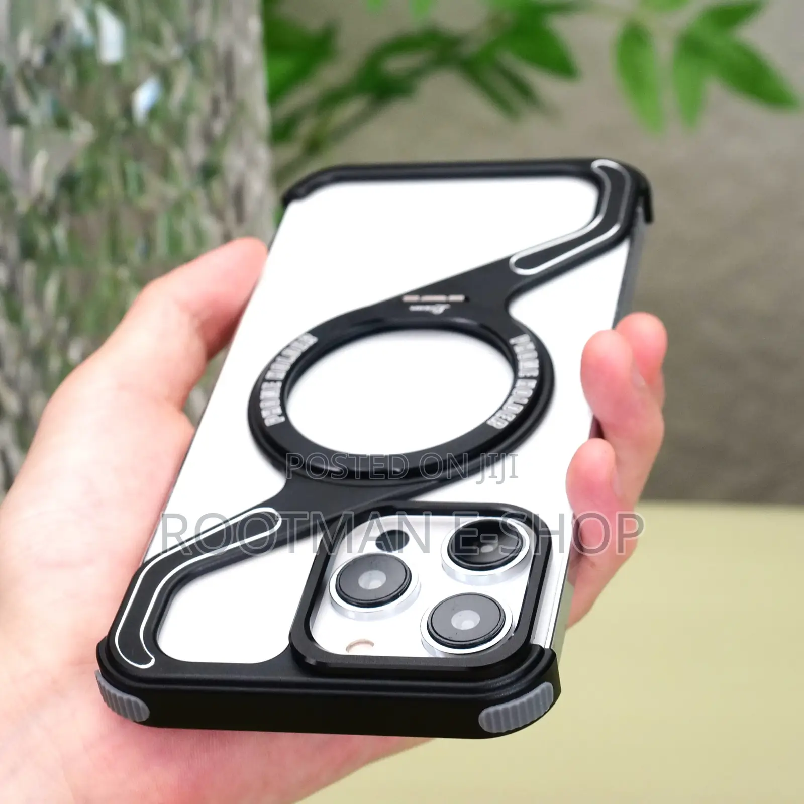 Metal Frameless Phone Case Magnetic Charging 360 Holder for iPhones