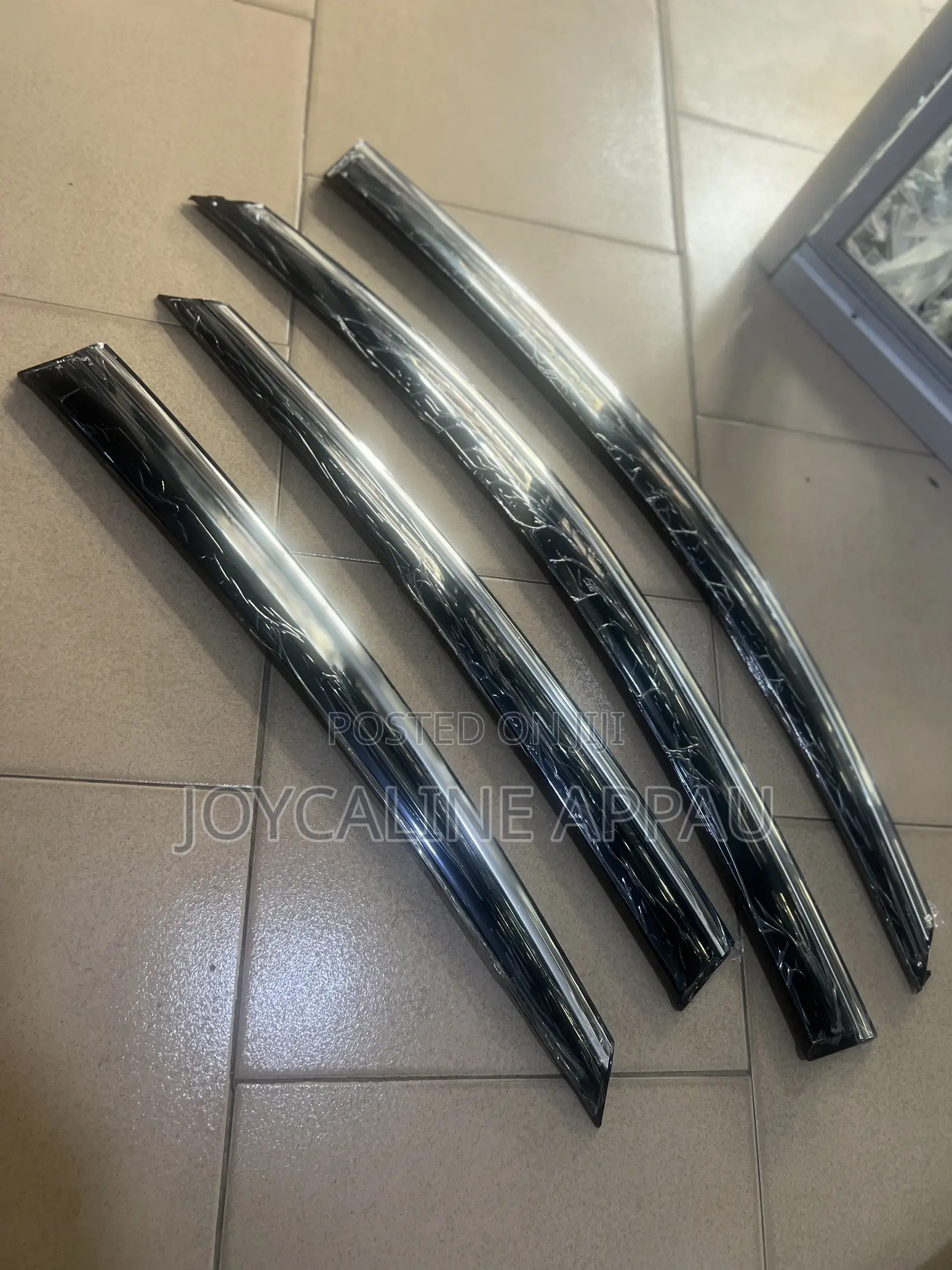 Original Honda Civic 2016 to 2020 Window Door Visor/Rain Guard Chrome