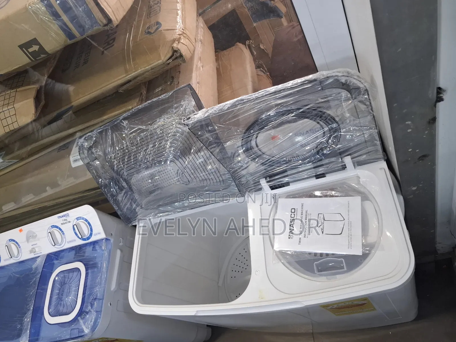 Energy Guide Nasco Washing Machine 8kg Semi-Automatic Available