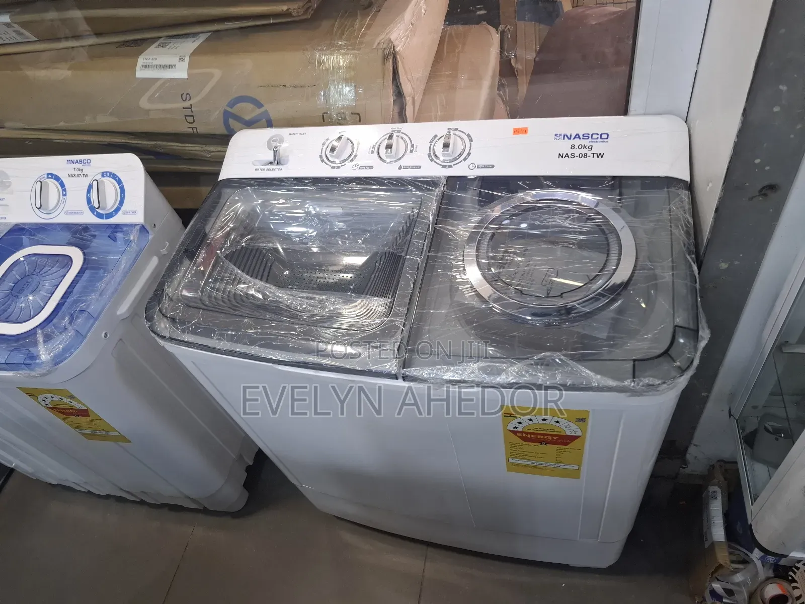 Energy Guide Nasco Washing Machine 8kg Semi-Automatic Available