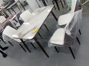 Marble Top 4 Seater Dining Set