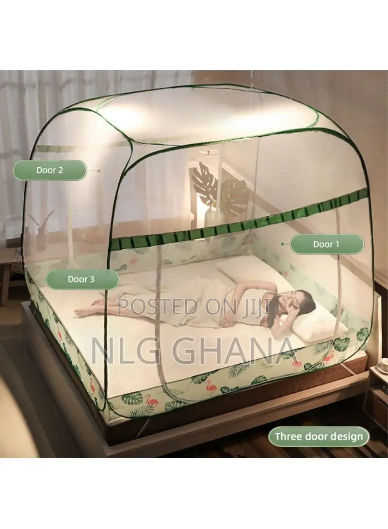 Installation-Free Square-Top Yurt Mosquito Net. Ghx6018
