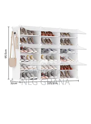 18-Layer 9 Cubes Heavy-Duty Shoe Stand With Hanger. Ghx6729