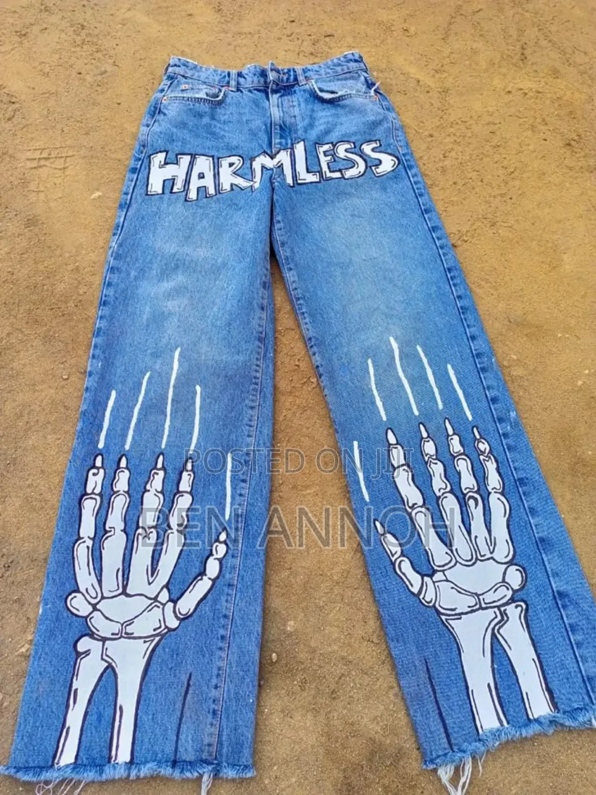 Acrylic on Jeans
