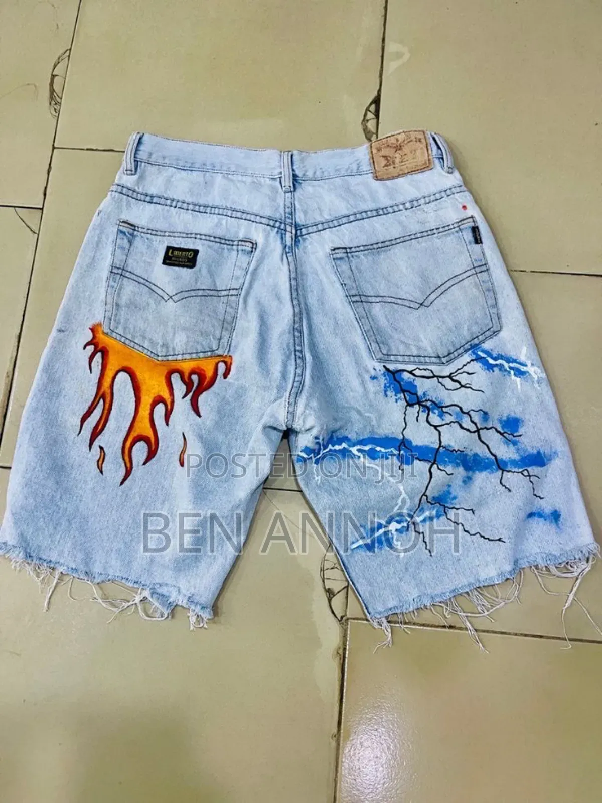 Acrylic on Jeans