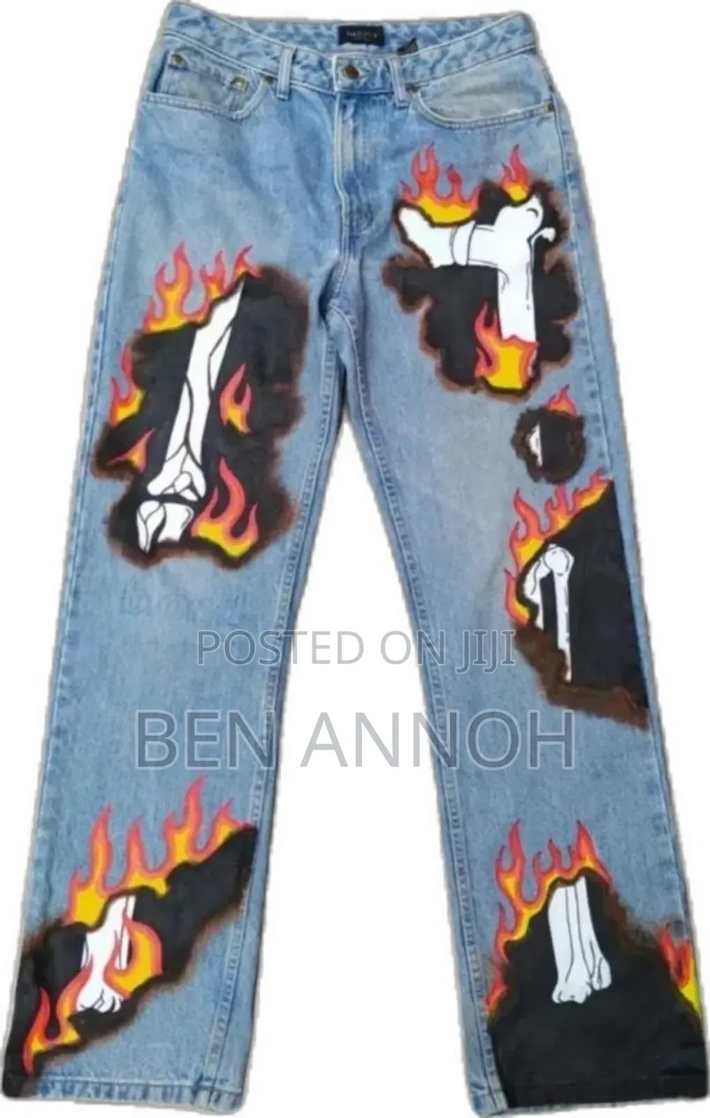 Acrylic on Jeans
