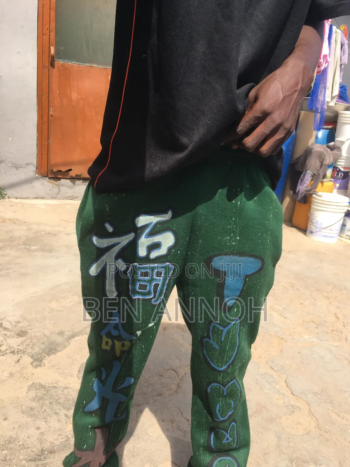 Acrylic on Jeans