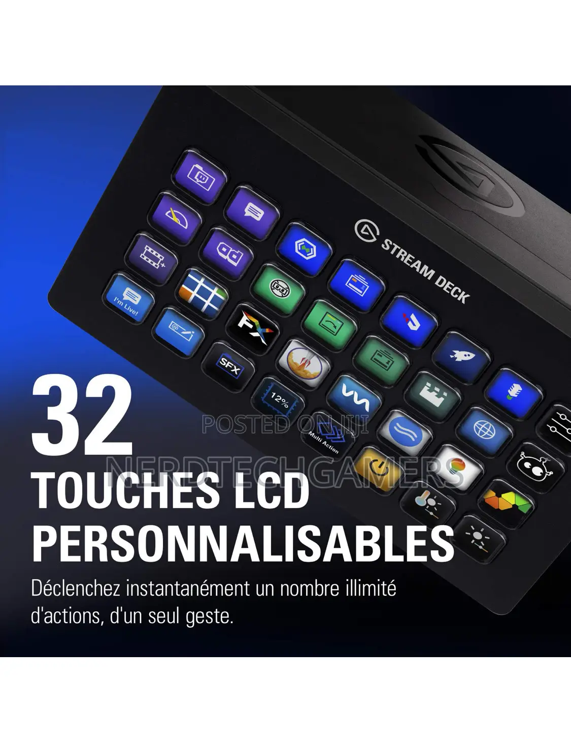 Elgato Stream Deck Xl – Advanced Studio Controller, 32 Macro Keys,