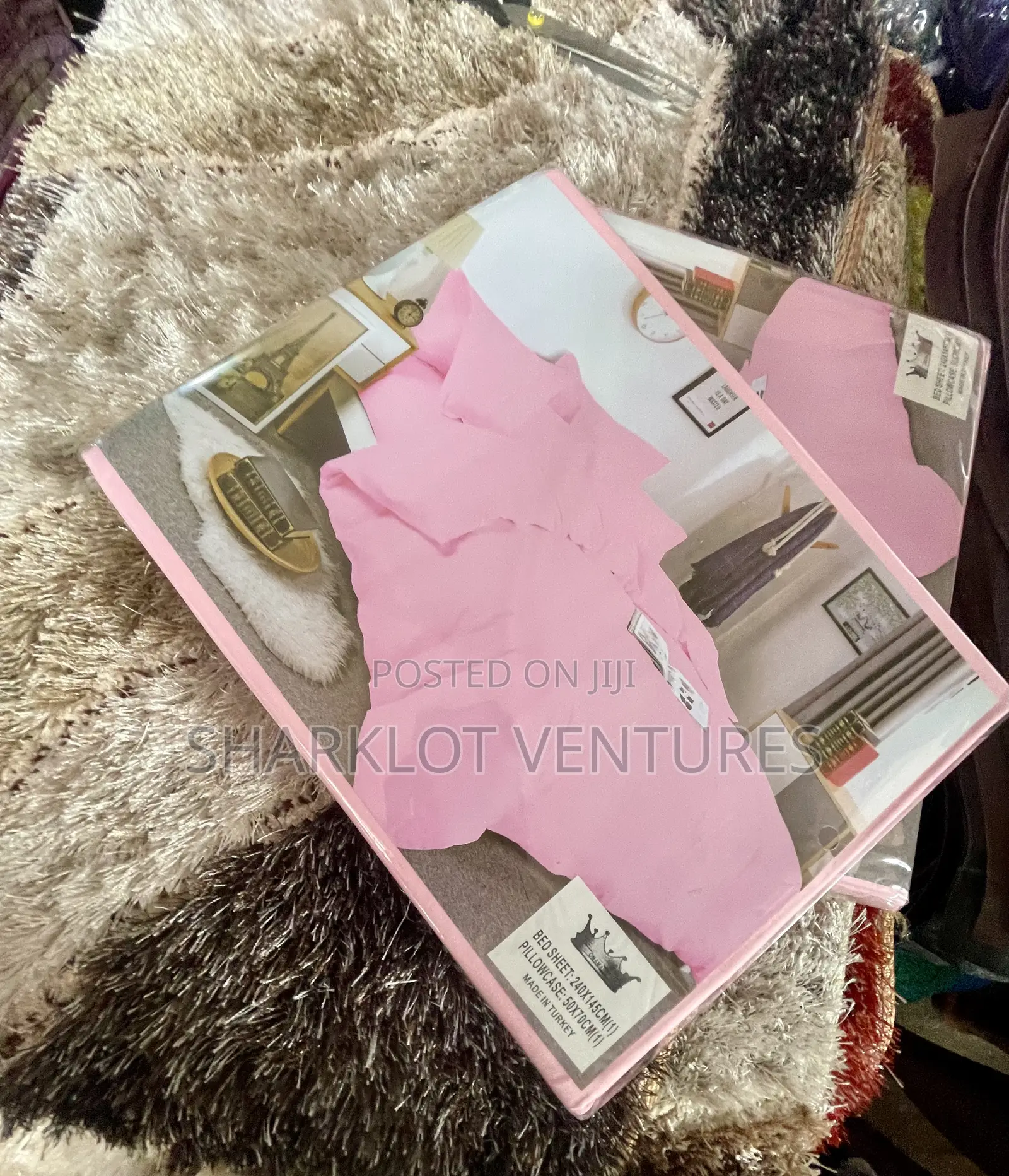 Students Bedsheets Pink Color