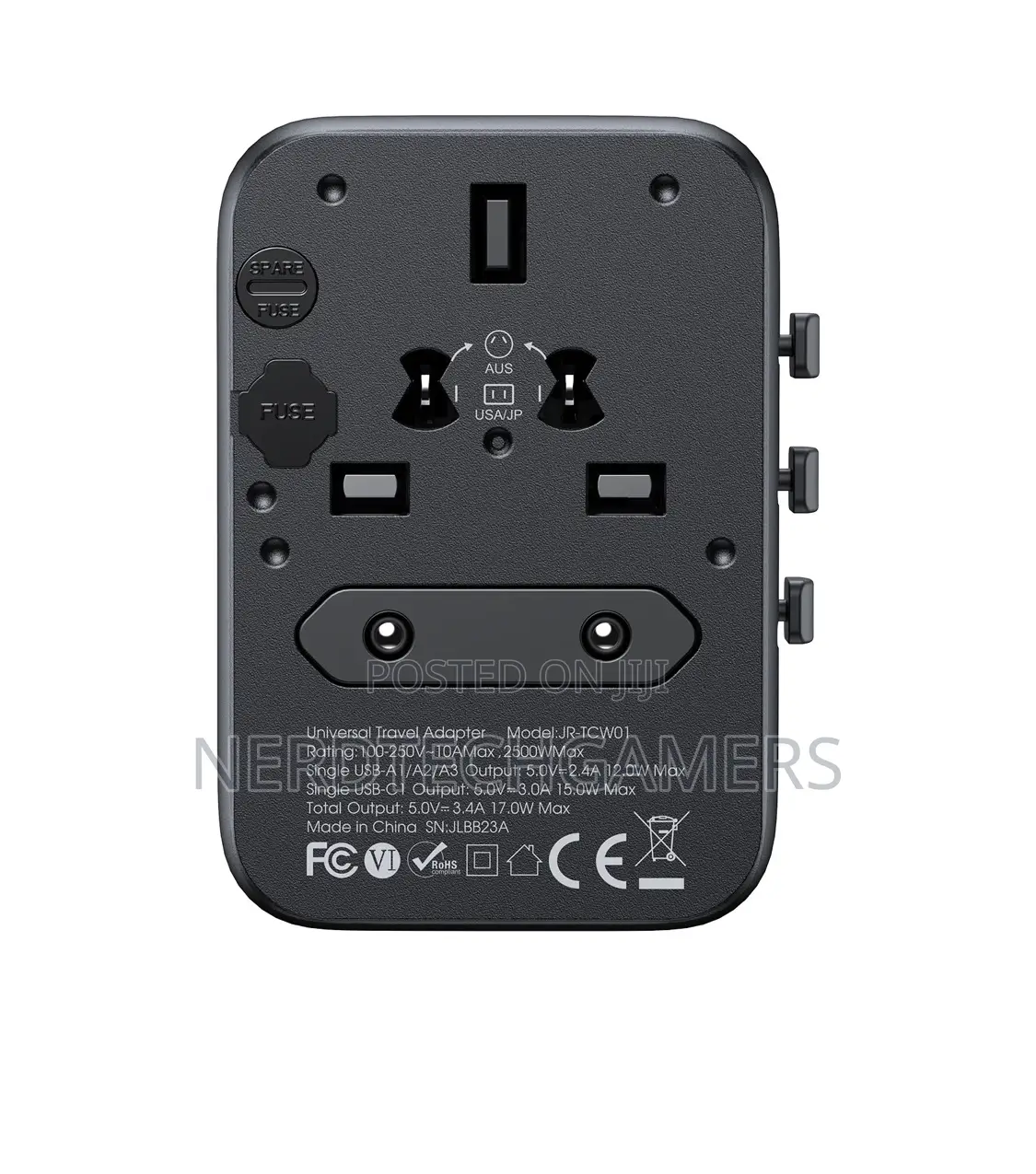 Joyroom Jr-Tcw01 17w Universal Travel Adapter