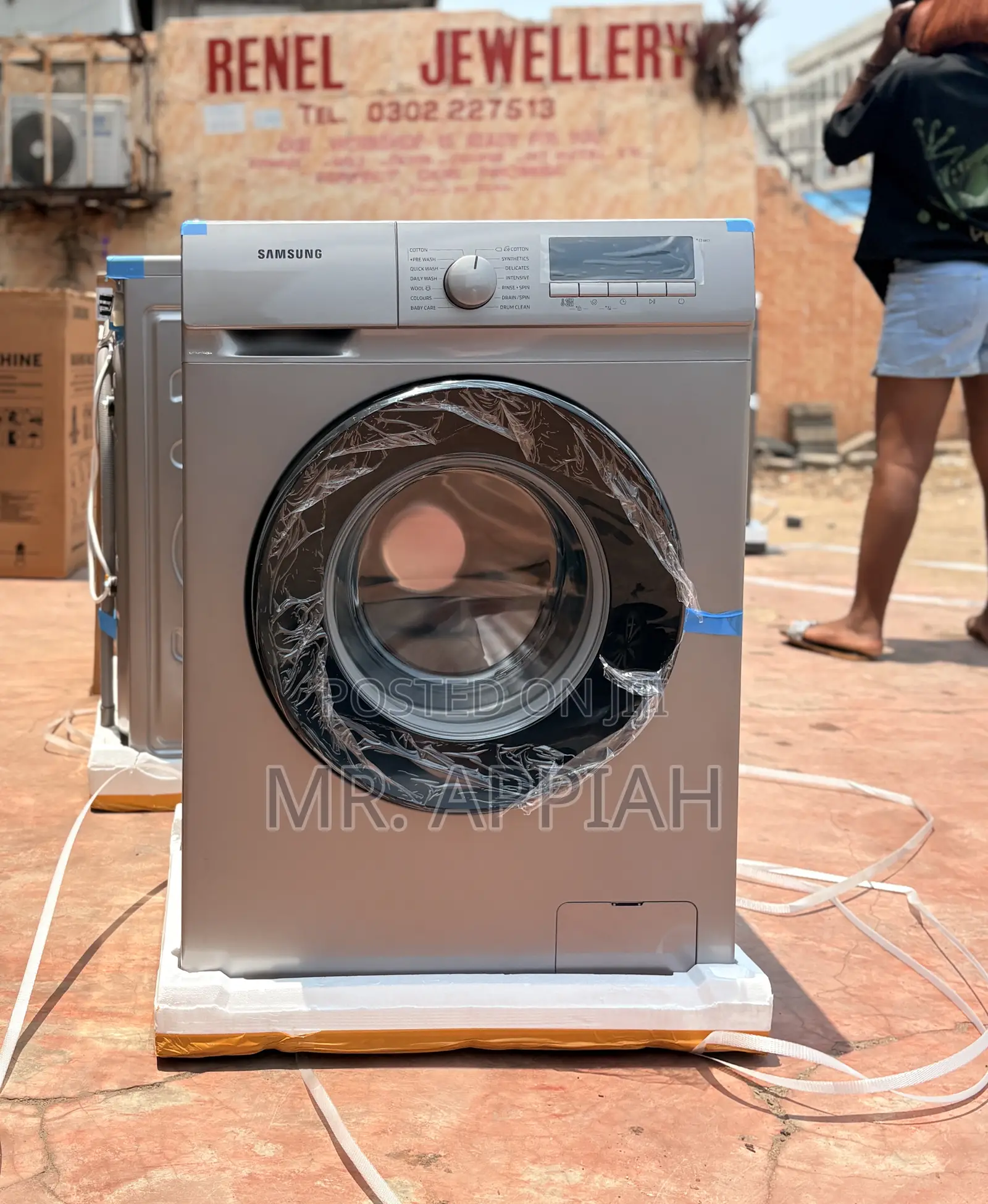 High Quality Samsung Ww80t3040bs/Nq 8kg Front Load Washing Machine.