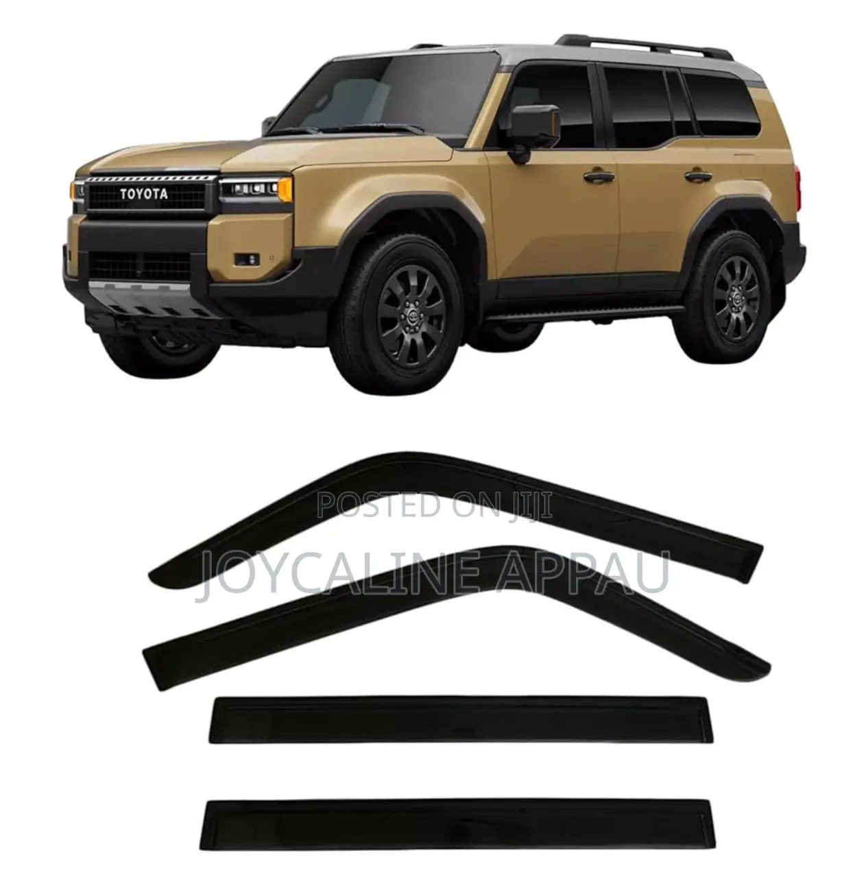 Toyota Landcruiser Prado Fj250 2025 Window Door Visor/Rain Guard Uard