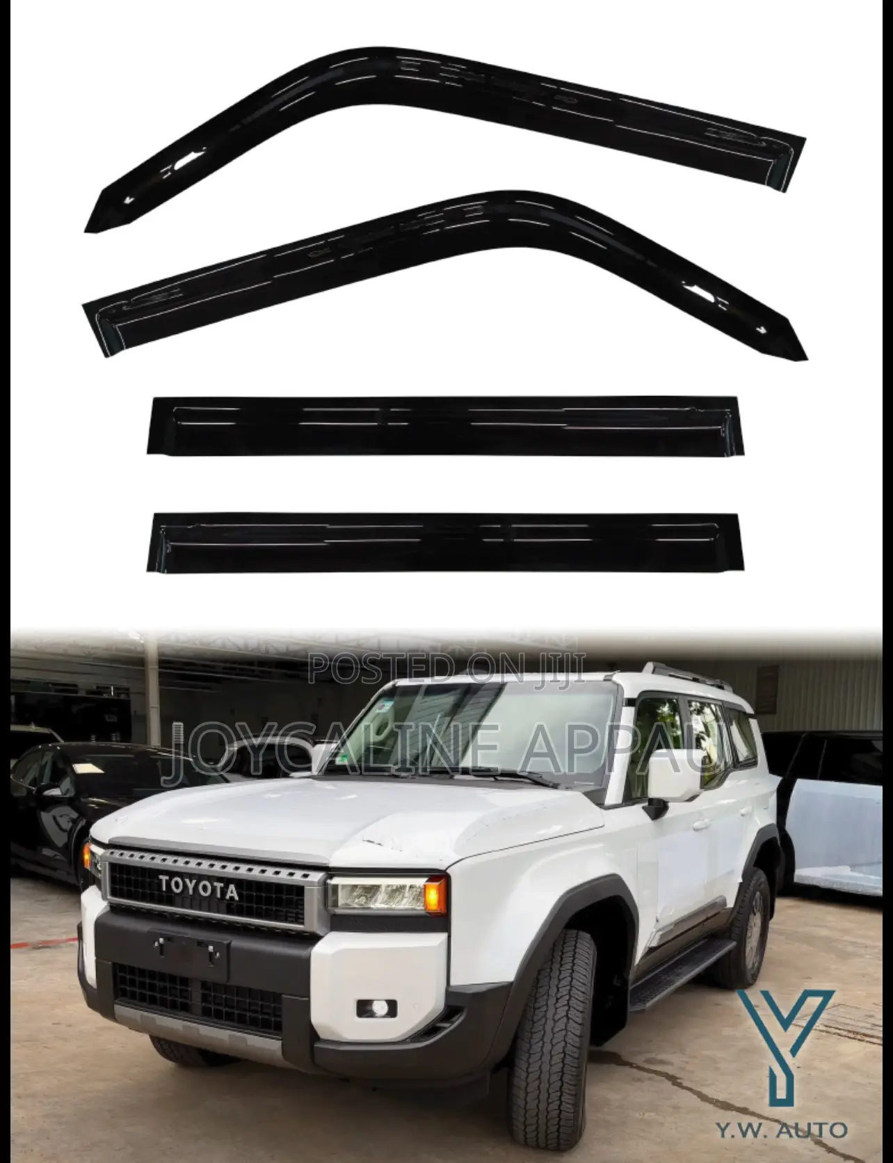 Toyota Landcruiser Prado Fj250 2025 Window Door Visor/Rain Guard Uard