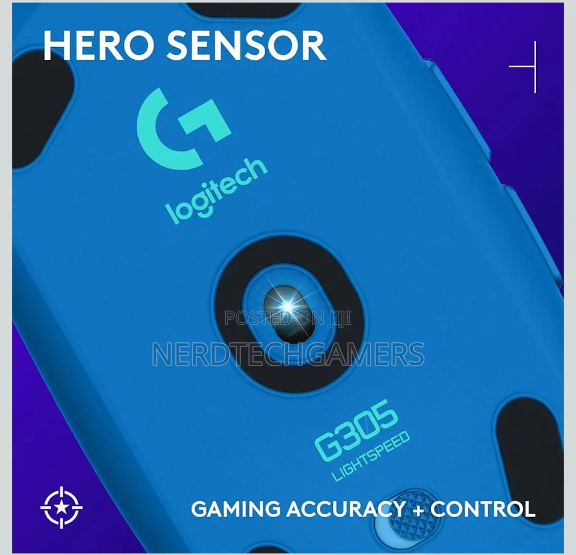 Logitech G305 Lightspeed Wireless Gaming Mouse, Hero Sensor