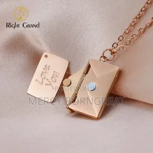 Love You Envelope Necklace