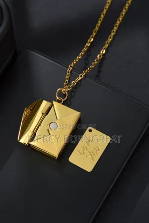Love You Envelope Necklace