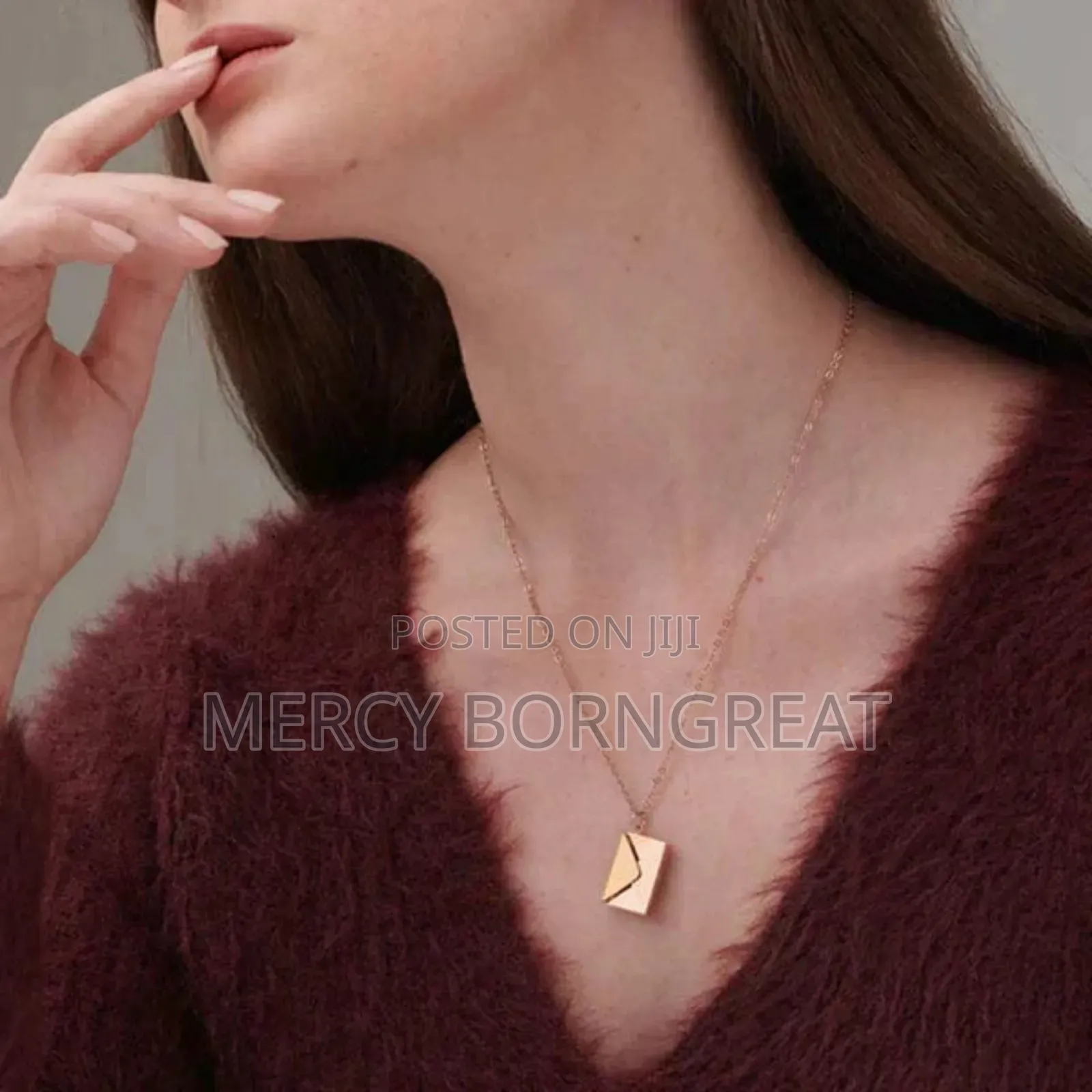 Love You Envelope Necklace