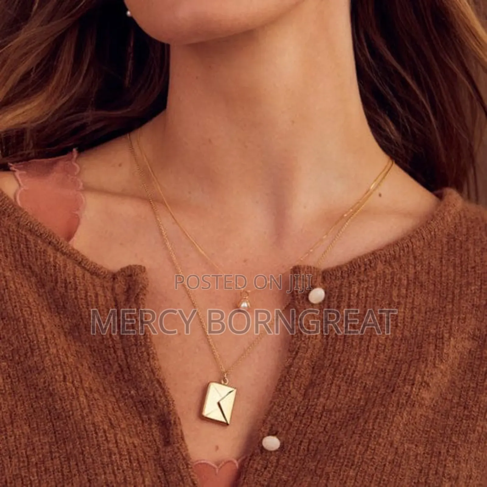 Love You Envelope Necklace