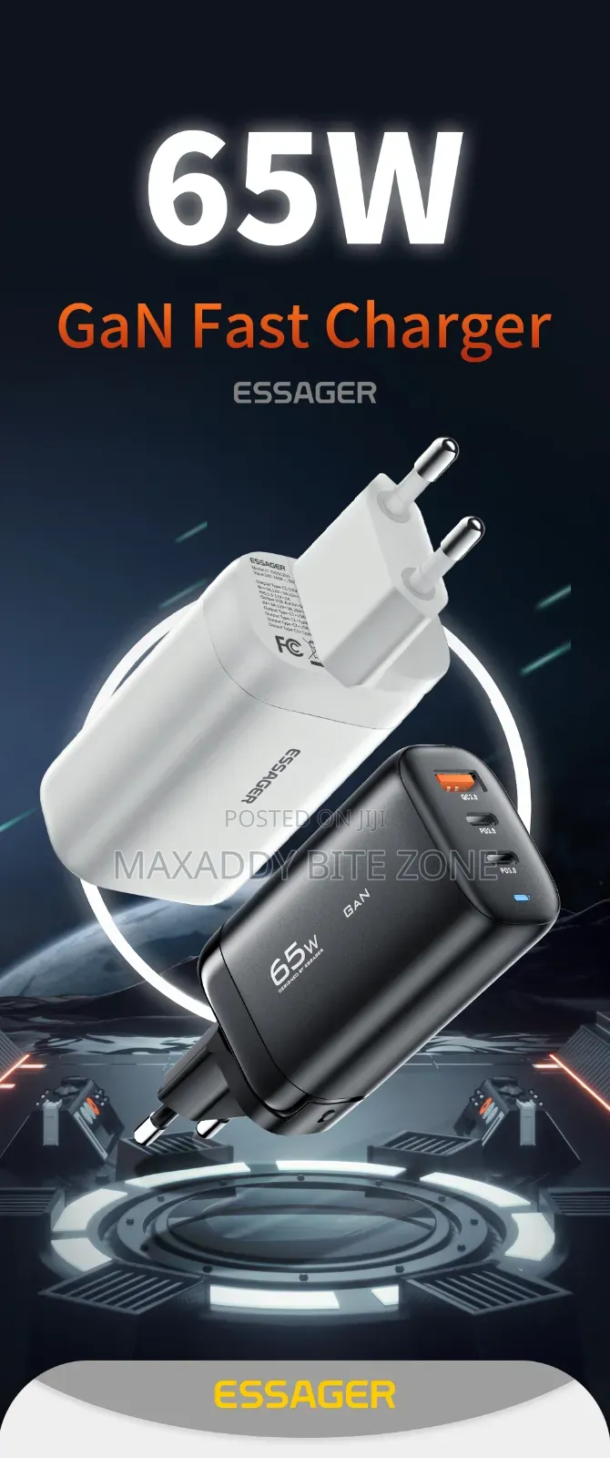 Essager 65w Gan Usb Type C Charger For Laptop Pps
45w 25w Fast Chargr