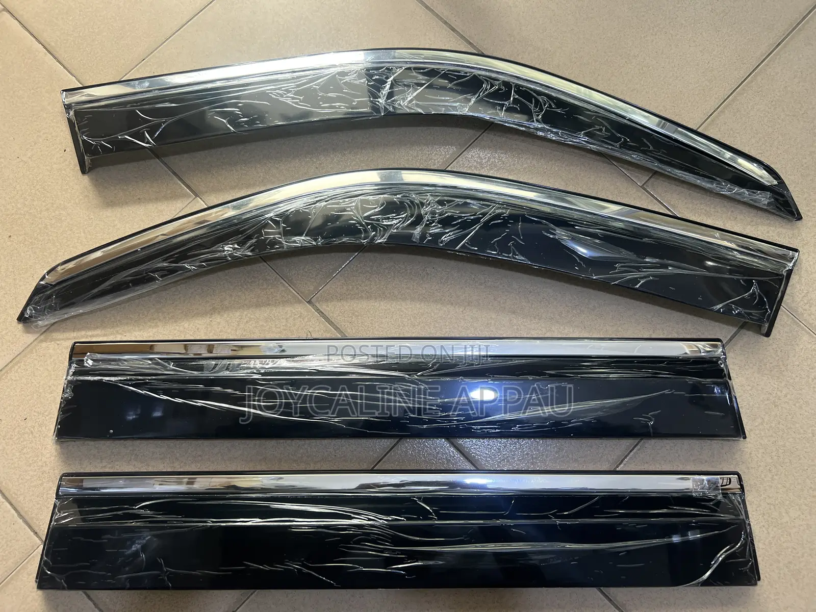 Toyota Land Cruiser100 Window Visor/Rain Guard Chrome 1998 to 2007