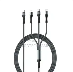 Ldnio 100w 3-in-1 Fast Charging Cable, 3.3ft, Black,