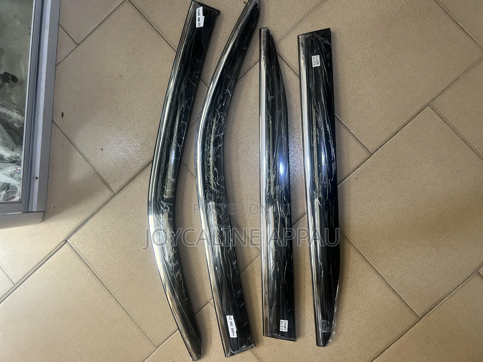 Toyota Land Cruiser300(2021 To2025)Window Door Visor/Rain Guard Chrome