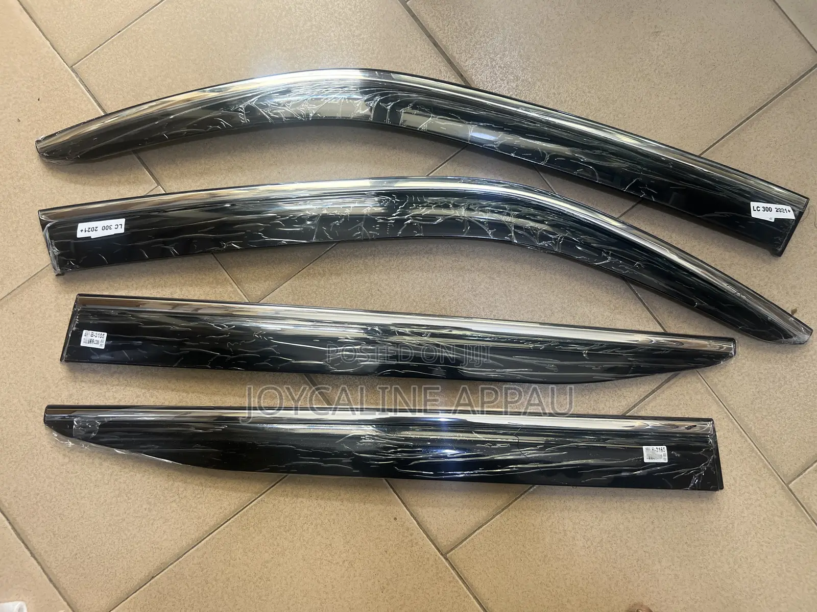 Toyota Land Cruiser300(2021 To2025)Window Door Visor/Rain Guard Chrome