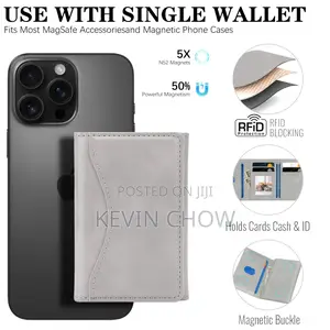 Magsafe Leather Card Holder Wallet Stand