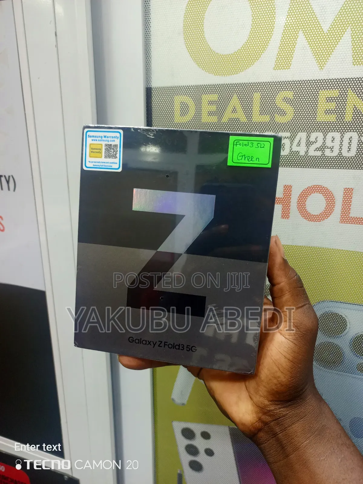 New Samsung Galaxy Z Fold 3 512 GB Green