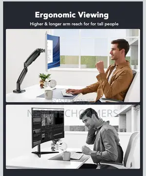 Huanuo Single Monitor Arm for 40 Inch Screens,