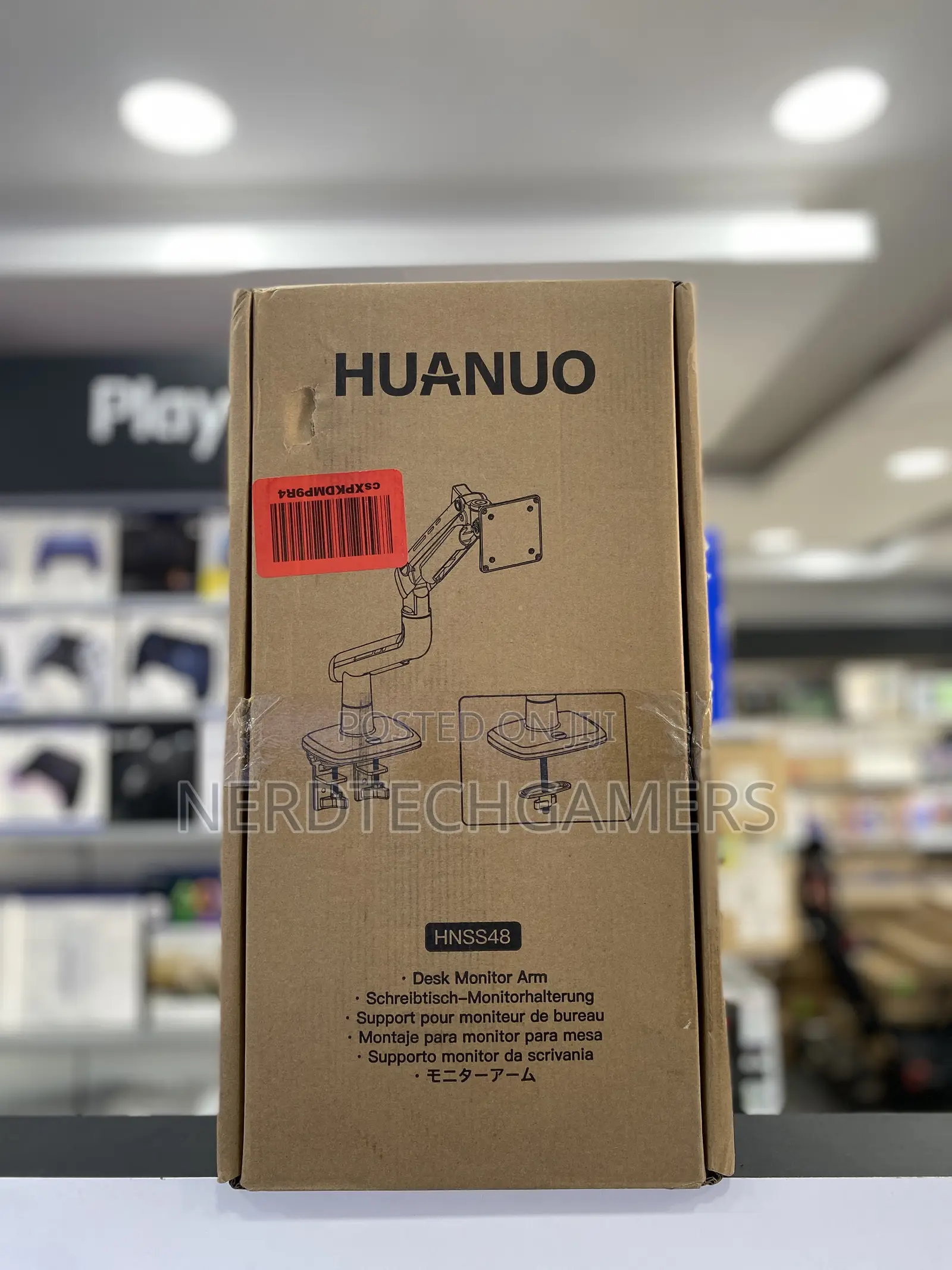 Huanuo Single Monitor Arm for 40 Inch Screens,