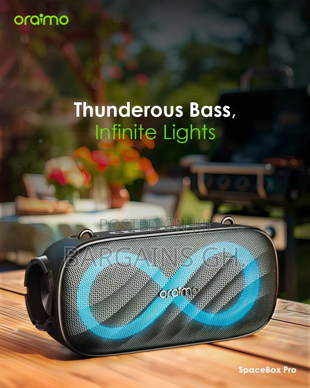 Oraimo Spacebox Pro Deep Bass Portable Speaker