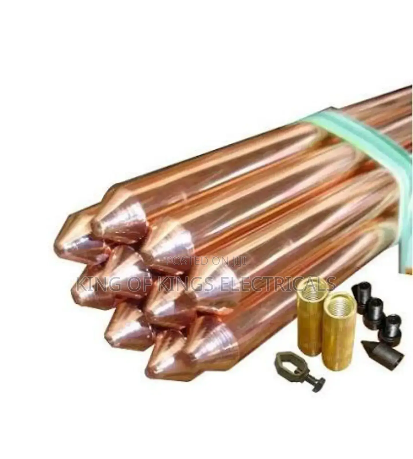 Copper Bonded Earth Rod With Accessories –4feet Heavy Duty Grounding