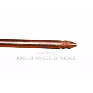 Copper Bonded Earth Rod With Accessories –6 Feet Heavy Duty Grounding