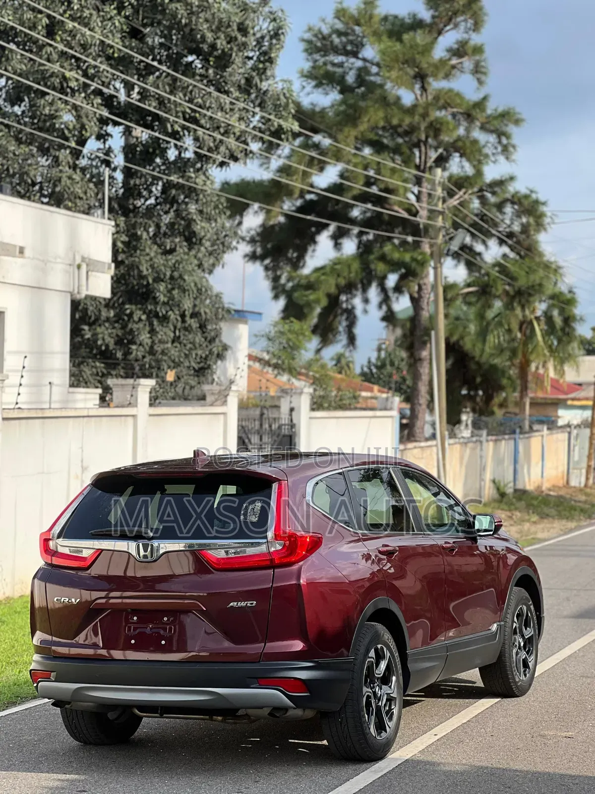 Honda CR-V EX-L AWD 2018 Burgundy