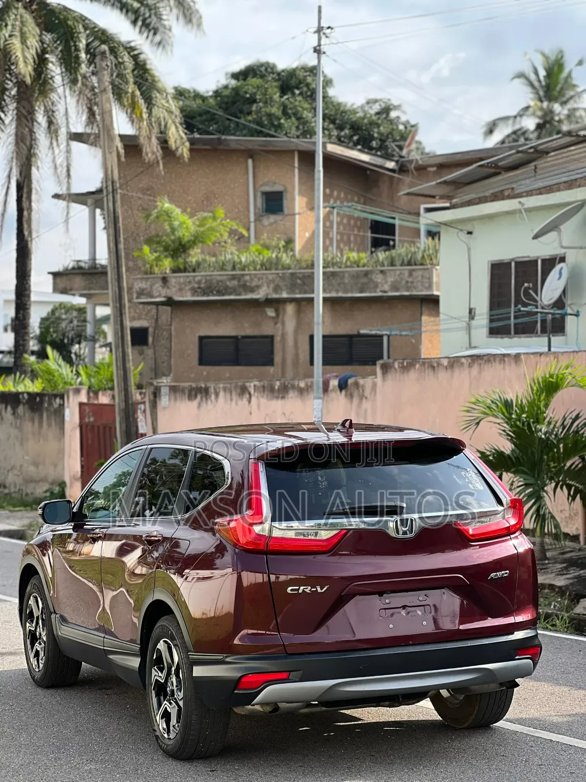 Honda CR-V EX-L AWD 2018 Burgundy