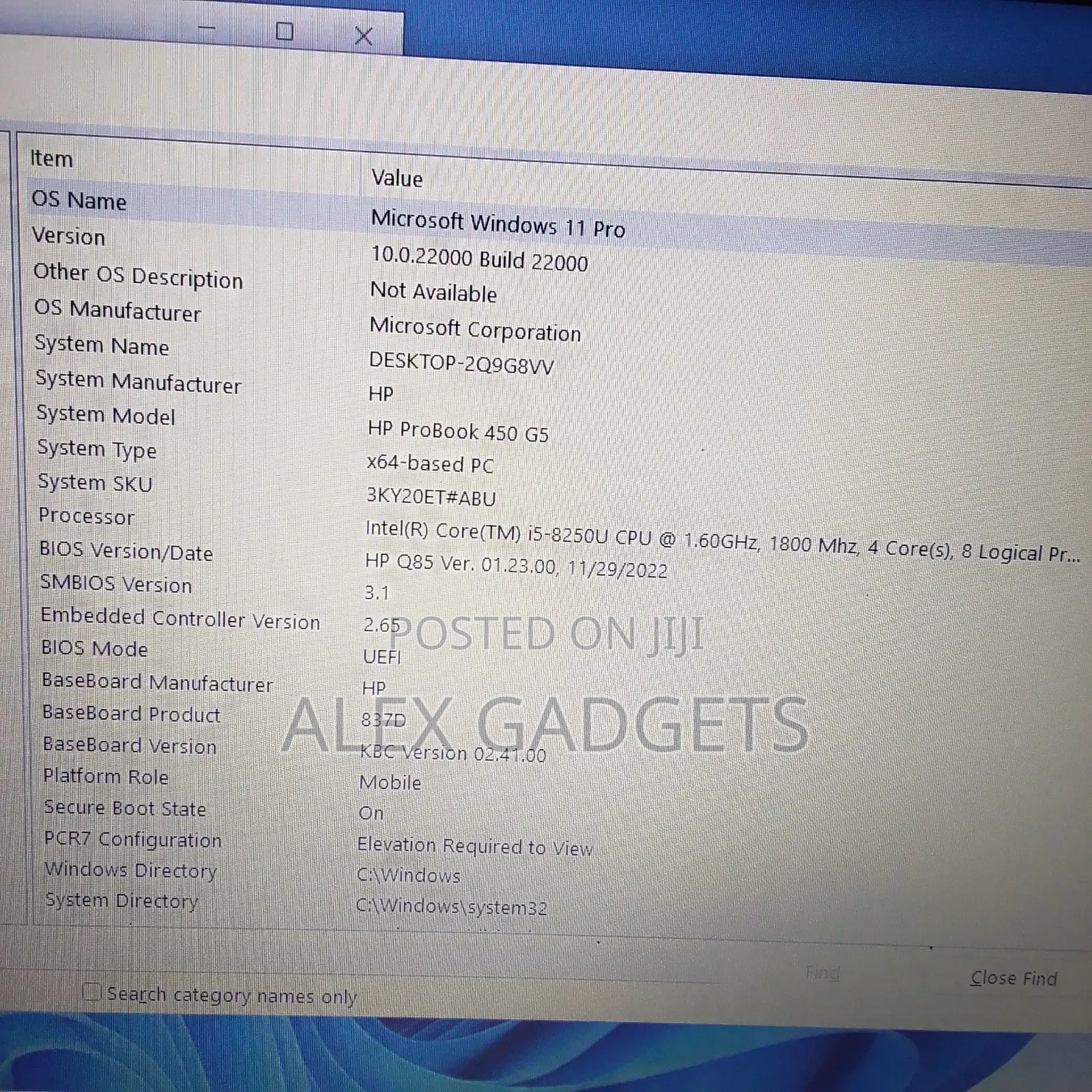 Laptop HP ProBook 450 G5 8GB Intel Core I5 SSD 1T