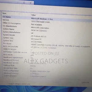 Laptop HP ProBook 450 G5 8GB Intel Core I5 SSD 1T