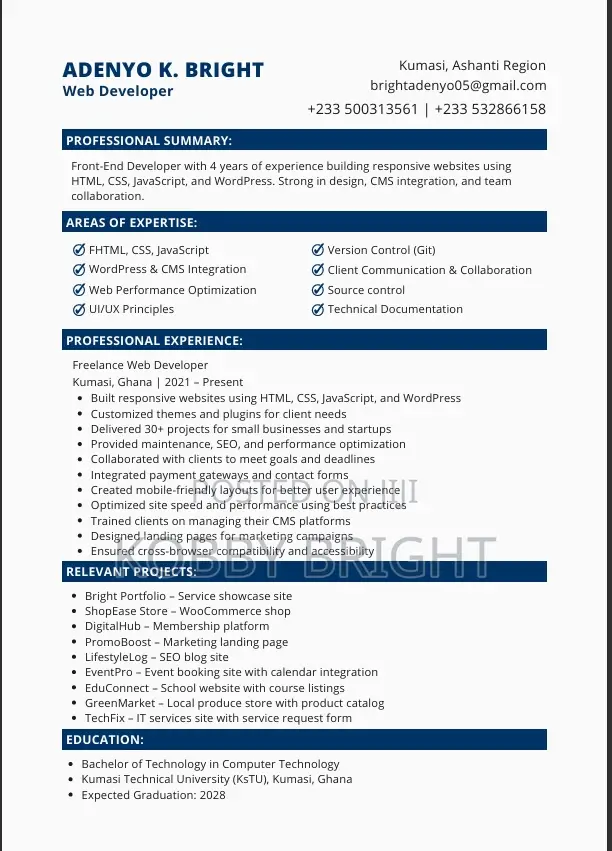 Web Designer Developer