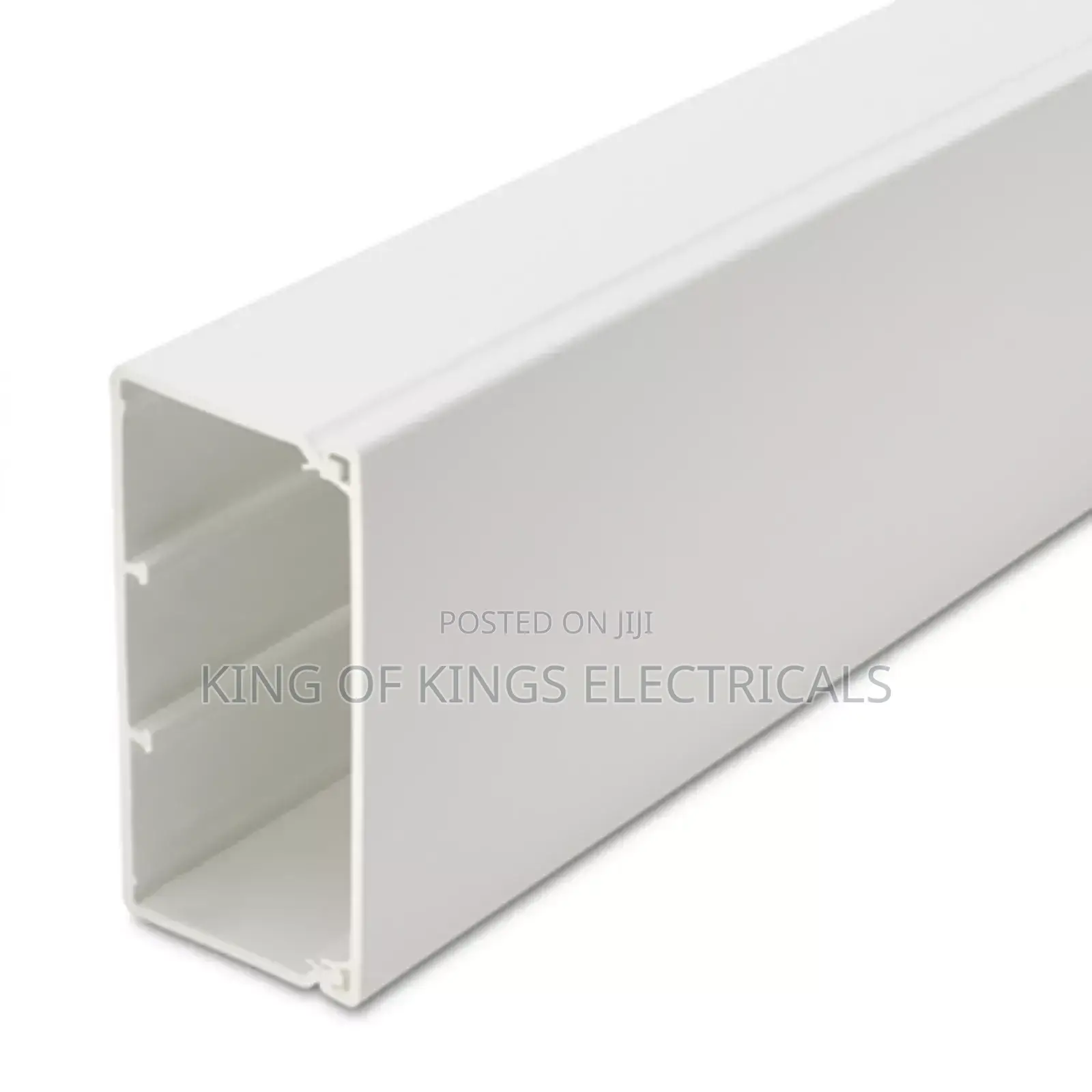 75x100mm(Big) PVC Trunking Cable Management Duct – White