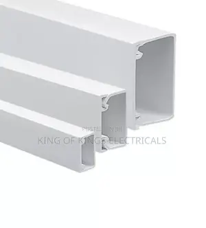 50x75mm PVC Trunking Cable Management Duct – White