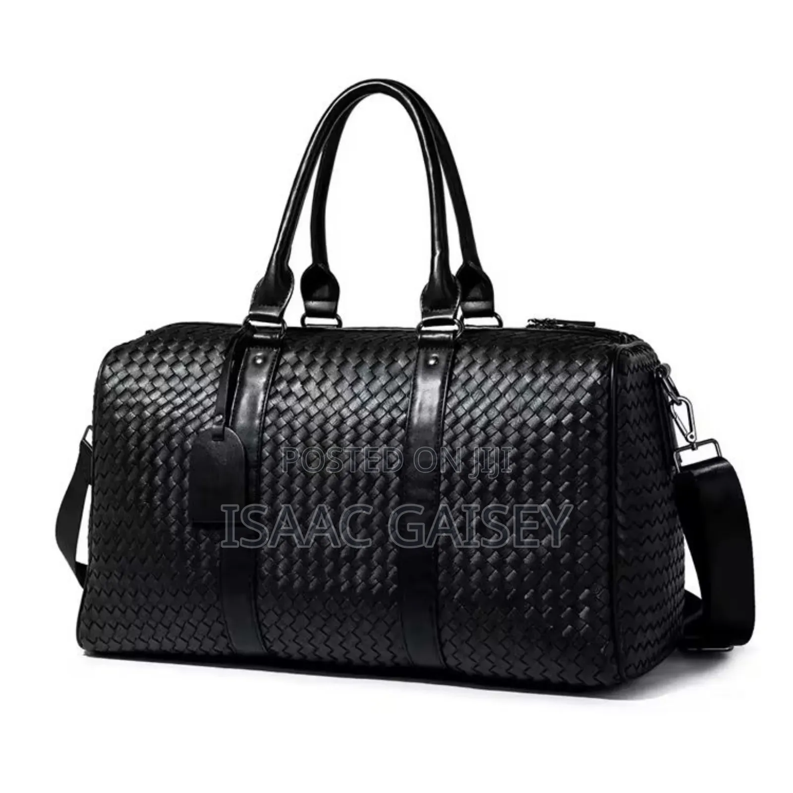 Large Capacity Trendy Woven Duffel Travel Bags