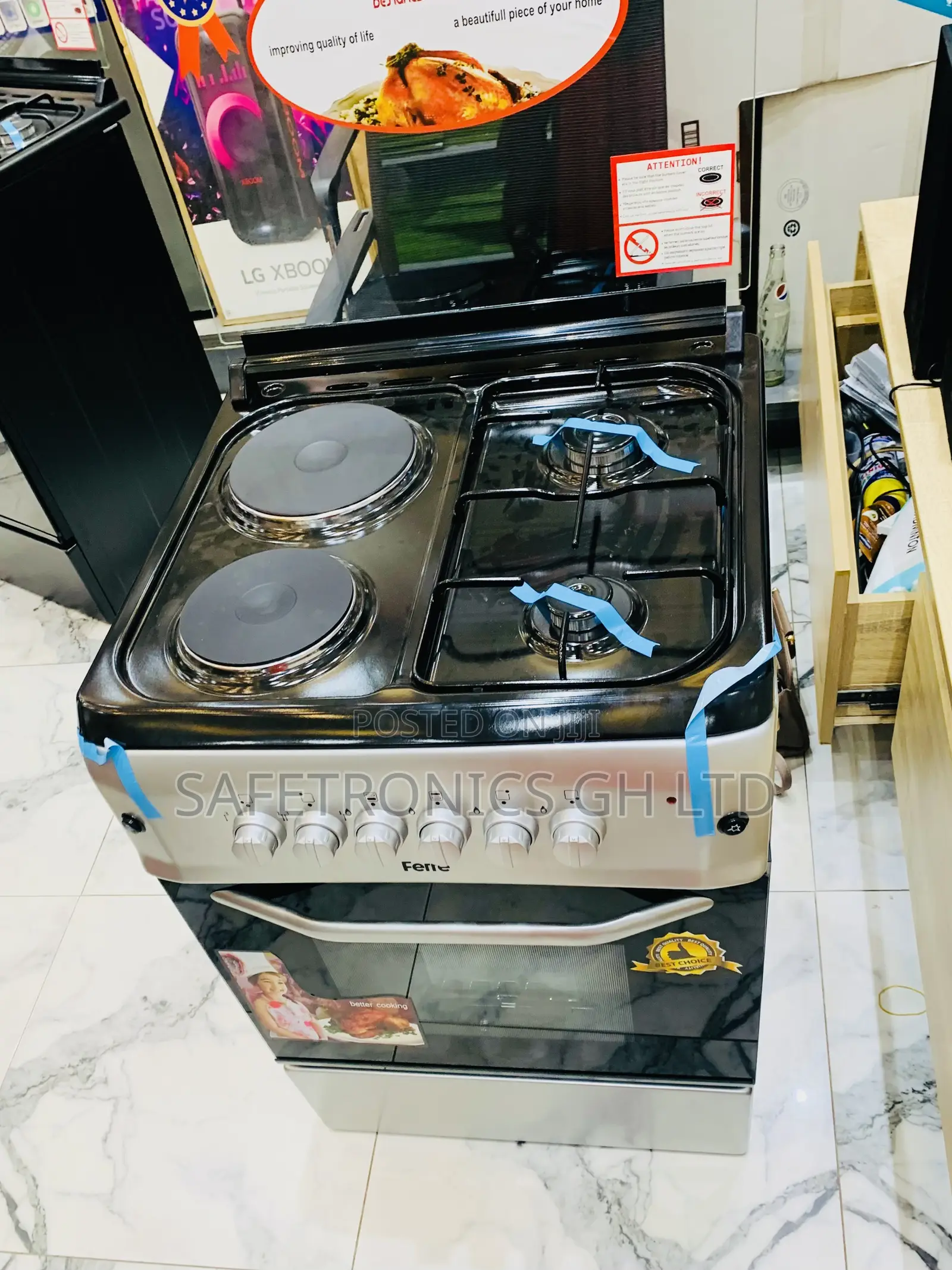 Text Us Fro Your Sliver Color Ferre Gas Electric Cooker Oven 60/60
