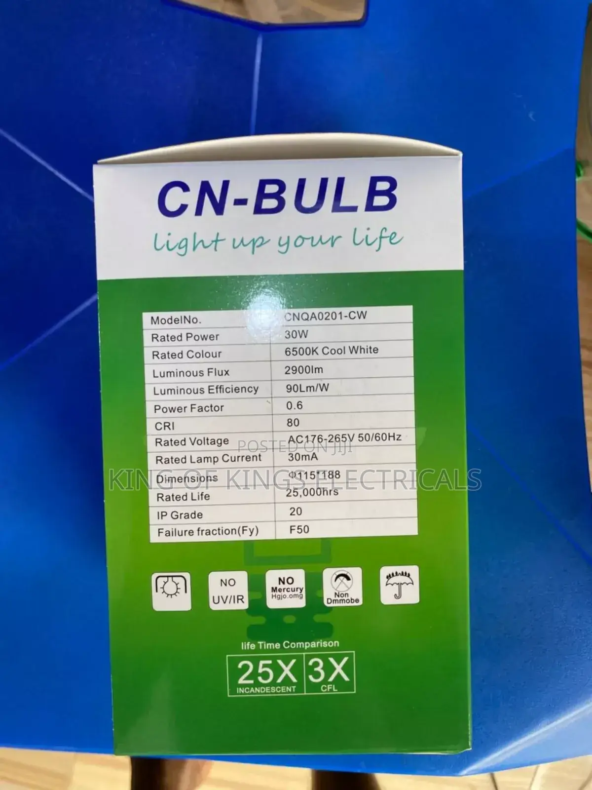 Cn-Bulb 30w Led Bulb – Cool White, Energy-Saving Light
