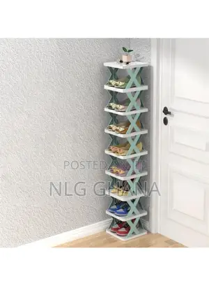 9-Layer Plastic Shoe Rack Space Saving Multi-Layer Door Bath Tvx9073