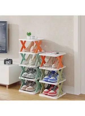 9-Layer Plastic Shoe Rack Space Saving Multi-Layer Door Bath Tvx9073