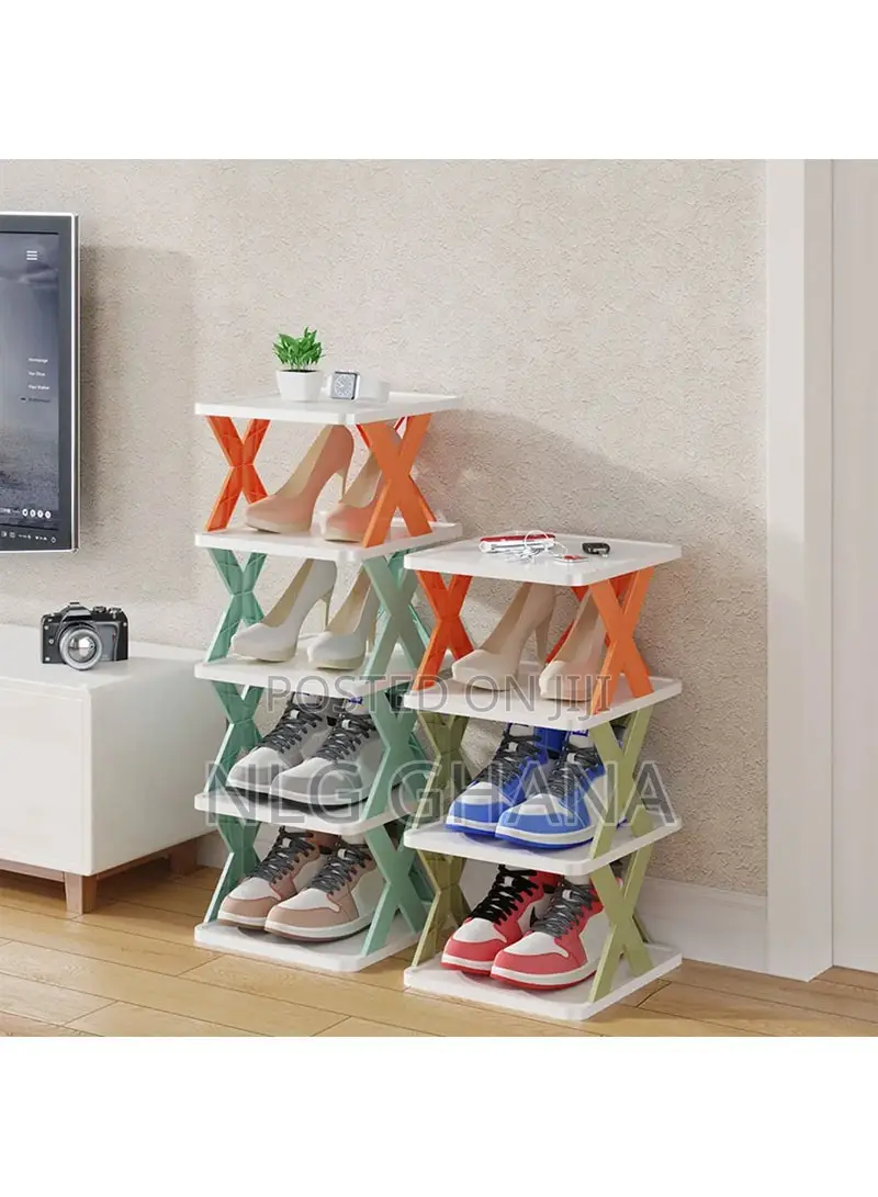 9-Layer Plastic Shoe Rack Space Saving Multi-Layer Door Bath Tvx9073